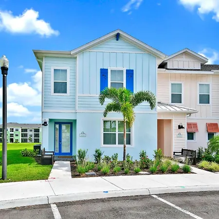 Bright Blue Villa Near Disney With Margaritaville Resort Island H20 Waterpark Access - 3085Cs
